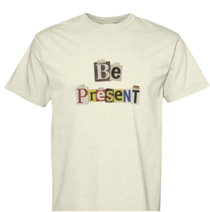 Be Present Magazine Cutout Tee