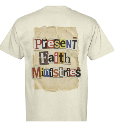 Be Present Magazine Cutout Tee