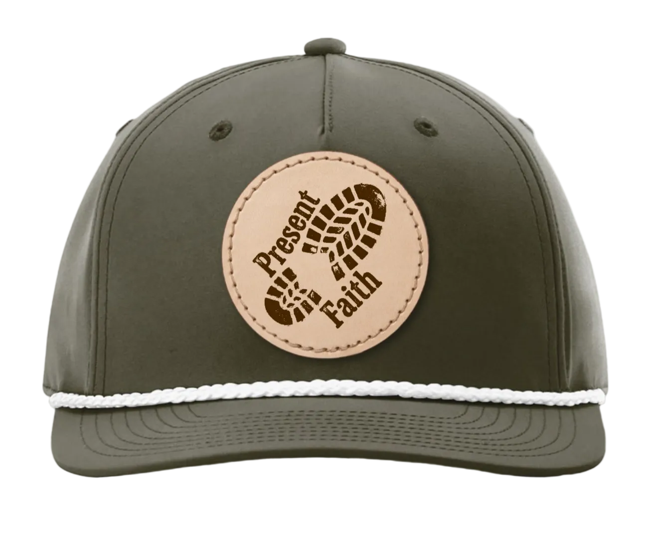 Leather Patch Logo Rope Hat