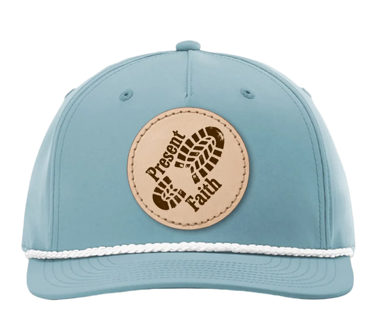 Leather Patch Logo Rope Hat