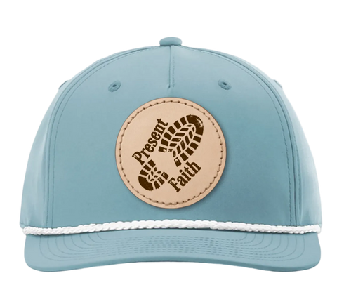 Leather Patch Logo Rope Hat